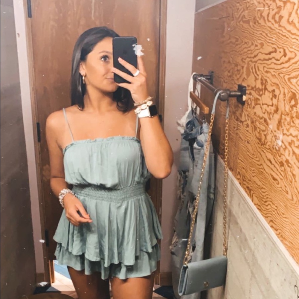 Cotton Candy LA turquoise romper